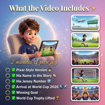 My World Cup Champion – Personalized Video